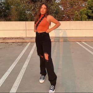 Pacsun Black Ripped 90s Boyfriend Jeans